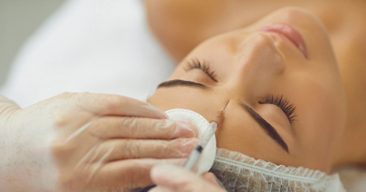 woman getting Botox