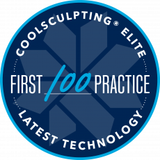 First 100 Badge from CoolSculpting Elite given to Health First Medical.